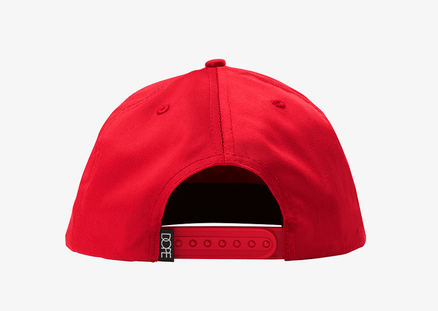 DOPE COUTURE 24K Gold Logo Snapback Red