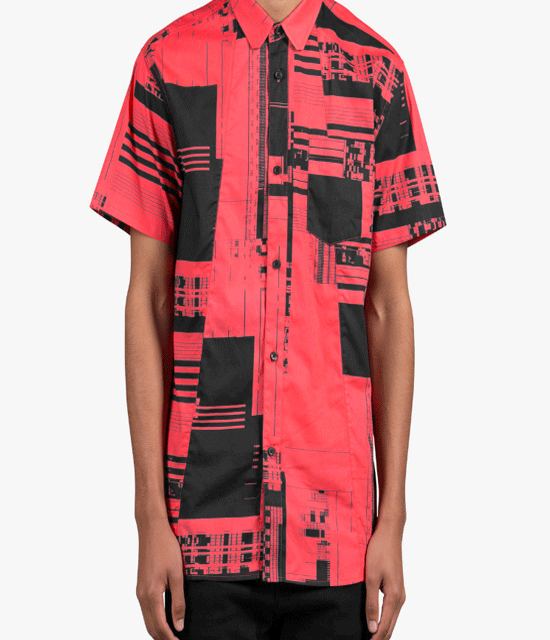 DOPE COUTURE Glitch Button Up