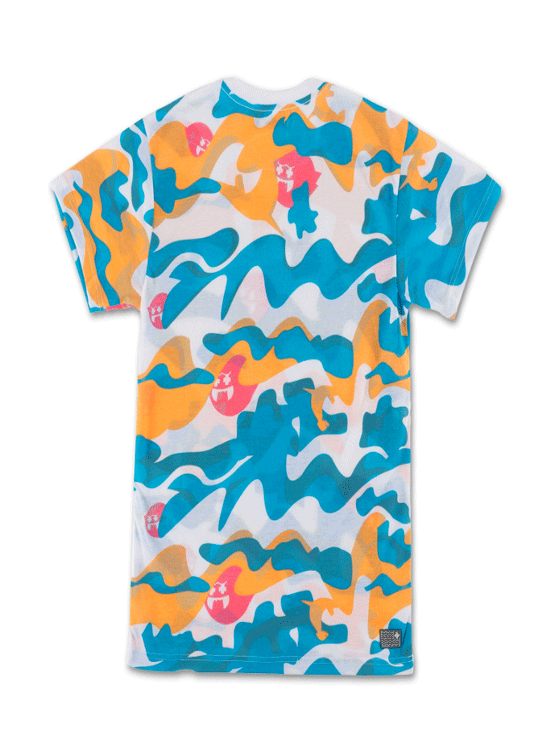 PINK DOLPHIN Ghost Camo Tee in White - Pink Dolphin Tee shirt