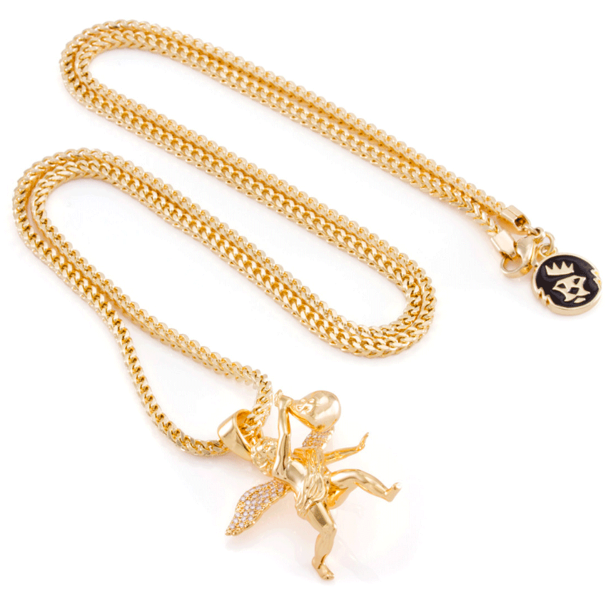 King Ice x Hustle Daily - Hasta Muerte Angel Necklace