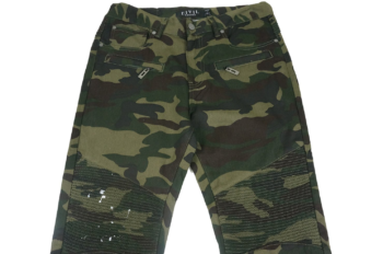 CIVIL REGIME Dean Splatter Biker Jeans