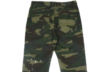 CIVIL REGIME Dean Splatter Biker Jeans