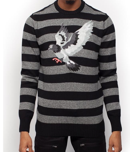 STAPLE PIGEON Striped Pigeon Sweater