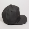 KING APPAREL Pitchford Pinch Panel Snapback Cap - Black Leather