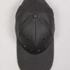 KING APPAREL Pitchford Pinch Panel Snapback Cap - Black Leather